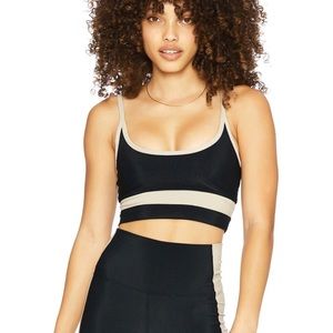 Beach Riot Eva Top (Size Small) Black & Tan